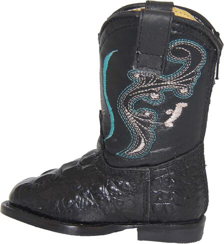 Kids Cowboy Boot Infant Toddler Crocodile Alligator Print Western Boot in Saudi Arabia