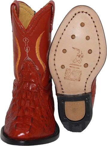 Kids Cowboy Boot Infant Toddler Crocodile Alligator Print Western Boot in Saudi Arabia