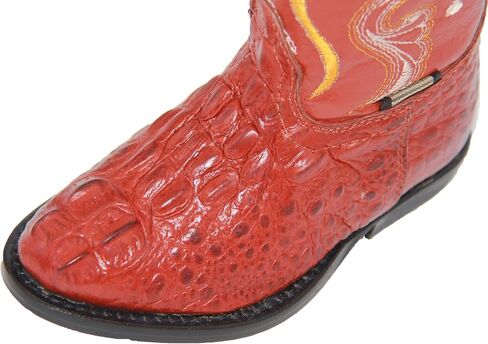 Kids Cowboy Boot Infant Toddler Crocodile Alligator Print Western Boot in Saudi Arabia