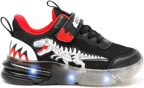 Boys Girls Dinosaur Fashion Light Up Shoes Toddler and Little Kids Sneakers in Saudi Arabia