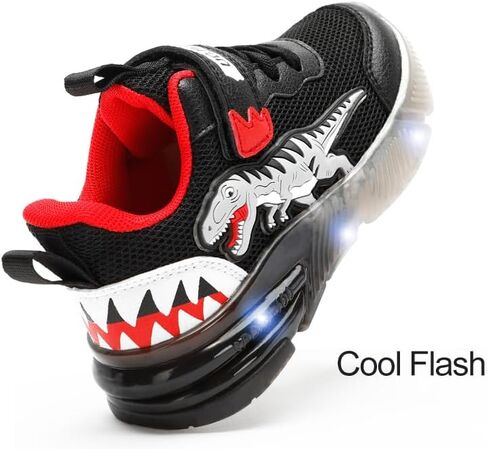 Boys Girls Dinosaur Fashion Light Up Shoes Toddler and Little Kids Sneakers in Saudi Arabia