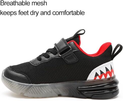 Boys Girls Dinosaur Fashion Light Up Shoes Toddler and Little Kids Sneakers in Saudi Arabia
