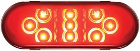 Automann S/T/T LED 6in Oval Red Male 3 Pin 571.LD603R9 54132 in Saudi Arabia