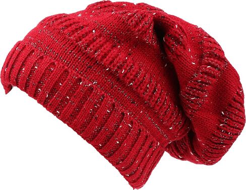 Sakkas Kase Long Tall Slouchy Striped Knit Fishermans Unisex Solid Beanie Hat in Saudi Arabia