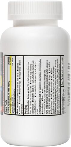 HealthA2Z® Dual Action Pain Relief | 150 Caplets | Acetaminophen 250mg & Ibuprofen (NSAID) 125mg | Contains Two Medicines | Relief from Headache, Fever & Backache in Saudi Arabia