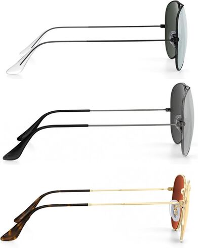 نصائح المعبد البديلة لـ Ray-Ban Aviator RB3025 3026 نظارة شمسية إصلاح الأكل بصريات النظارات الشمسية القماش RB6489 in Saudi Arabia