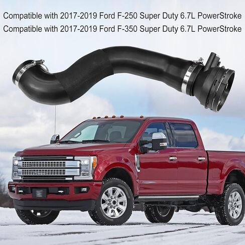 HC3Z-6F073-B Turbo Intercooler Outlet Tube Compatible with 2017-2019 Ford F-250 F-350 Super Duty 6.7L Powerstroke Replace HC3Z6F073B in Saudi Arabia