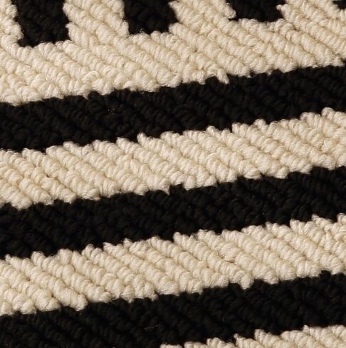 Long Runner Rug Non-Slip Easy Clean Braided Jute Kitchen Mat with Rubber Backing Striped Black Area Rugs for Bedroom, Hallway, Dorm Bedside, Entryway, Indoor,Apartment Decor,2x6 Feet in Saudi Arabia