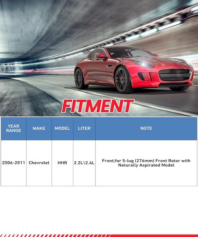 منصات الفرامل والدوارات المتوافقة مع 2006-2011 شيفروليه HHR ، مجموعات الفرامل البديلة للسيارات الأمامية 55122 D1160-8270 حفر ومزخرف الزيت المضاد للزواج 276 مم (10.9in) in Saudi Arabia