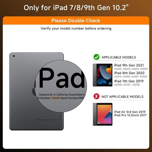 Touch Case مع لوحة المفاتيح لـ iPad 9th 10.2 ICH (7 ، 8 ، و 9 Gen) ، لوحة مفاتيح خلفية من 7 ألوان شفافة ، لوحة تتبع ، 360 درجة تتبع لوحة التتبع متعددة اللمسات الشفافة البيضاء in Saudi Arabia