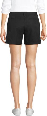 Lands' End School Uniform Women's Active Performance 7" Chino Shorts 2 Black in Saudi Arabia