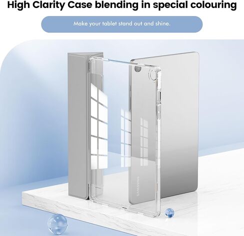 INFILAND for Samsung Galaxy Tab A11+ Plus/A9+ Plus 11 inch Case (2023/2025), Slim Stand Crystal Clear Protective Smart Tablet Cover [Auto Wake/Sleep] (Rose Gold, Galaxy A11 Plus) in Saudi Arabia