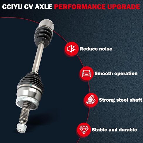 cciyu 66-3540 CV Axle Shaft Assembly Fit 2007-2009 for Hyundai Santa Fe 2.7L,2007-2009 for Hyundai Santa Fe 3.3L,2007-2012 for Hyundai Veracruz 3.8L Front Right Passenger Side FWD in Saudi Arabia