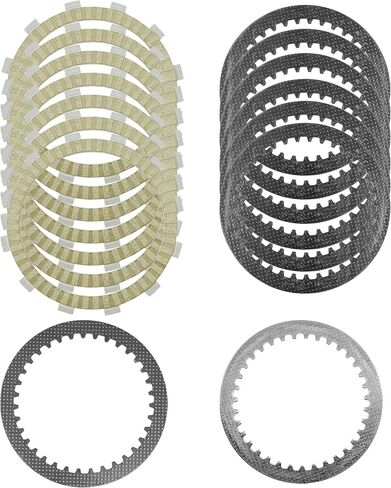 طقم احتكاك القابض والفولاذ Caltric متوافق مع Kawasaki Vulcan 1500 VN1500 1987-2008 / Vulcan 1600 VN1600 2003-2008 in Saudi Arabia