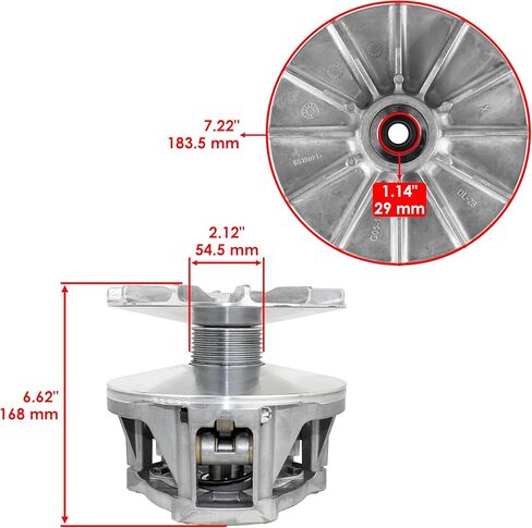 Caltric Complete Primary Drive Clutch with Belt Compatible with Polaris Sportsman 500 4X4 1998-2002 in Saudi Arabia