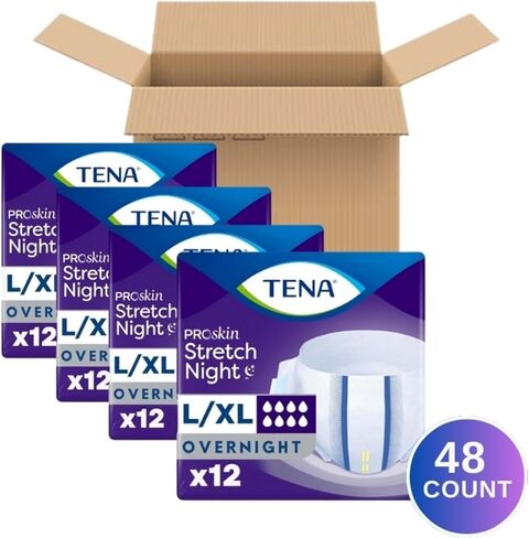 TENA ProSkin Overnight Stretch Brief L/XL 12ct in Kuwait