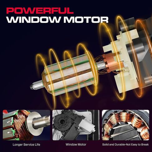 Front Driver Side Power Window Regulator (7 Pins) Fit for 2011-2015 Chevrolet Chevy Cruze, 2016 Chevy Cruze Limited, with Auto Up and Down, with Motor, 748-974, Front Left in Kuwait