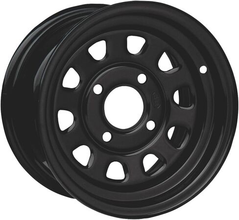4/156 ITP Steel Wheel 12x7 4.0 + 3.0 Black for Polaris Ranger RZR 570 EPS 2013-2018 in Saudi Arabia