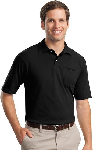 Jerzees 5.6 oz., 50/50 Jersey Pocket Polo with SpotShield (436P) OXFORD in Saudi Arabia
