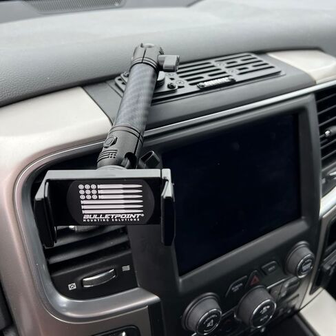 Bulletpoint Dash Mount Cell Phone Holder Compatible with 2013-2018 RAM Truck & 2019+ RAM 1500 Classic 20mm Ball Mount - Compatible with iPhone and Android Smartphones (Single Ball with Phone Holder) in Saudi Arabia