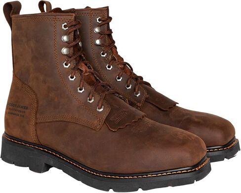 Cody James Men's 8" Mustang Lace-Up Kiltie Waterproof Work Boot Composite - Cwpr8 in Saudi Arabia