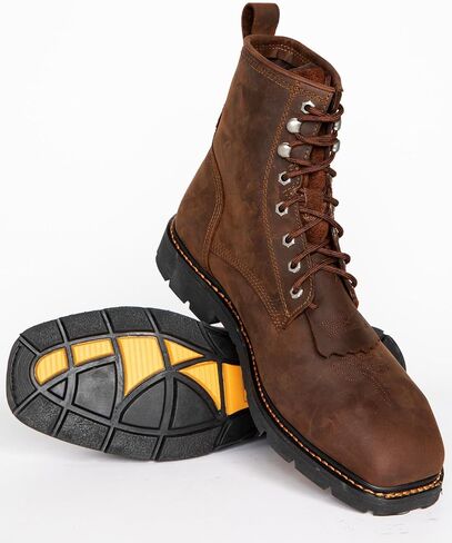 Cody James Men's 8" Mustang Lace-Up Kiltie Waterproof Work Boot Composite - Cwpr8 in Saudi Arabia