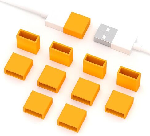 10PCS USB Port Protective Cover,USB A Male Anti Dust Plug Stopper Cap Cover Protector Lids USB Interface Protector for USB Male Ports (Red) in Kuwait