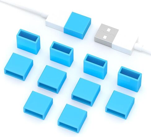 10PCS USB Port Protective Cover,USB A Male Anti Dust Plug Stopper Cap Cover Protector Lids USB Interface Protector for USB Male Ports (Red) in Kuwait