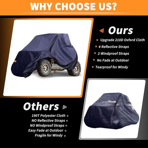 X AutoHaux UTV Cover for Polaris RZR Trail Sport 2 Toels مقاومة للماء جنبًا in Saudi Arabia