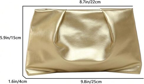 Women's Y2k Ruched Cloud Bag PU Leather Clutch Purses Zipper Evening Handbag in Saudi Arabia