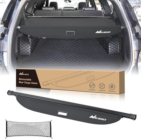 Nilight Trunk Cargo Cover for Nissan Kicks 2018 2019 2020 2021 2022 2023 2024, Retractable Security Shade Rear Cargo Cover, with Trunk Storage Net in Saudi Arabia