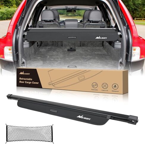 Nilight Trunk Cargo Cover for Nissan Kicks 2018 2019 2020 2021 2022 2023 2024, Retractable Security Shade Rear Cargo Cover, with Trunk Storage Net in Saudi Arabia