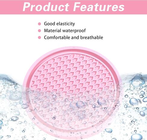 4 PCS Car Cup Holder Coaster, 2.75 Inch Non-Slip Insert Coaster, Silicone Car Coasters, Honeycomb Shape Waterproof Cup Mats, Universal Car Interior Accessories (Pink) in Saudi Arabia