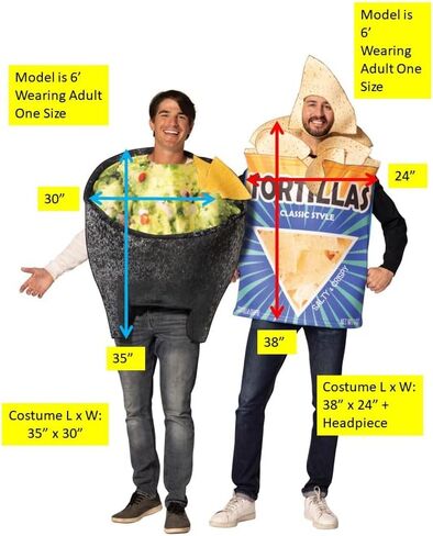 Rasta Imposta guacamole في Bowl & Tortilla Chips Bag Bag Faulles Assume Assumeen ، الرجال والنساء ، البالغين بحجم واحد in Saudi Arabia