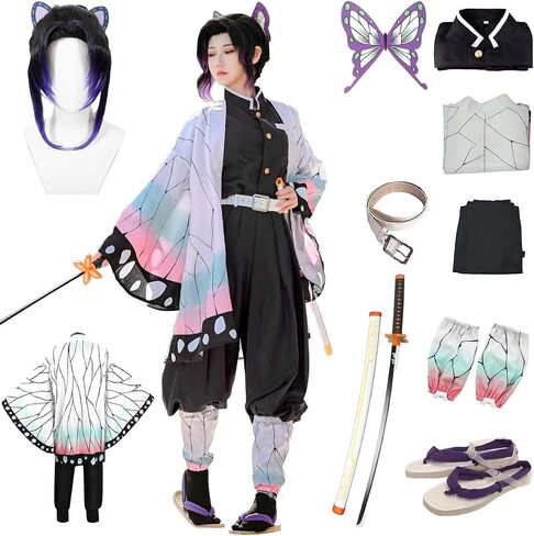 زي Cosplay Costume Anime Costume Kimono Hallowee Cloak Robe Sword Slippers in Saudi Arabia