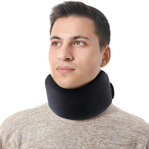 Neck Brace for Sleeping - Neck Support, Cervical Collar, Adjustable, Neck Traction Device, Comfortable and Supportive for Day and Night (Medium 3 Inch Chin Support) in Saudi Arabia