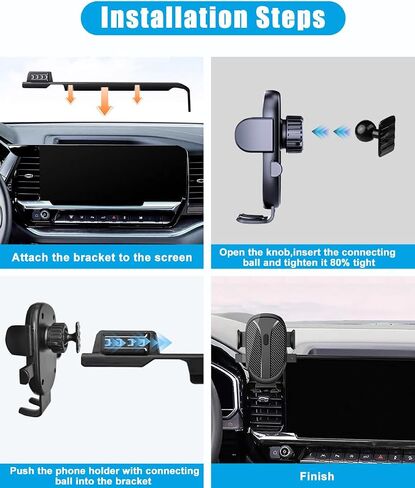 Car Phone Holder for 2025 Honda Civic Accessories 2022 2023 2024 Dash Mount Cell Phone Holder for Metal Ball Adapter Stand for Most Smartphones(9inch Screen Only) in Saudi Arabia