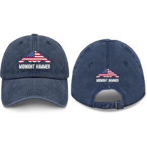 Made in US Operation Midnight Hammer Hat Mens Cotton Washed 4 Baseball Caps Adjustable Hat Custom in Saudi Arabia