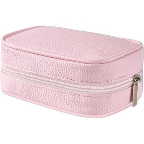Portable Jewelry Case, Small Travel Jewelry Storage Bag with 6 Velvet Zipper Pockets, Jewerly Organizer Case for Earrings, Rings, Bracelets – Birthday or Graduation Gift for Women Girls in Saudi Arabia