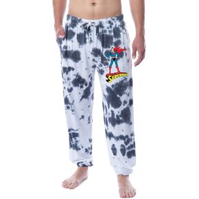 DC Comics Mens 'Superman Superman Tie Tie Dye Sleep Jogger Pajama Pants in Kuwait