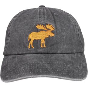 InnoBeta Moose Gifts, Moose Cap for Men, Women, Adjustable Embroidered Hat Gifts Grey in Saudi Arabia