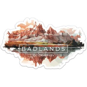ملصق Grand Teton National Park - شرس فينيل مقاوم للماء للسيارة ، الكمبيوتر المحمول ، الجدار ، النافذة ، زجاجة ماء ، حجم ملصق المصد - 3 '' الجانب الأطول in Kuwait