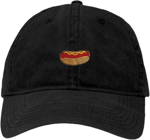 Go All Out Adult Hot Dog Embroidered Deluxe Dad Hat in Saudi Arabia