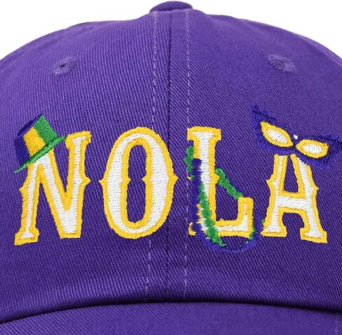 New Orleans NOLA Hat Womens Embroidered Baseball Cap in Kuwait