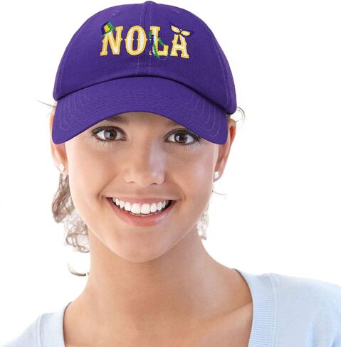 New Orleans NOLA Hat Womens Embroidered Baseball Cap in Kuwait
