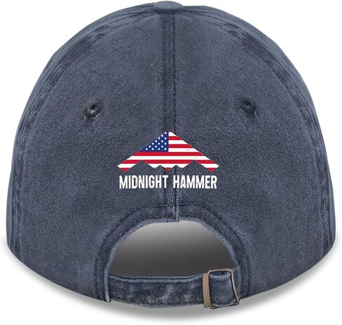 Made in US Operation Midnight Hammer Hat Mens Cotton Washed 4 Baseball Caps Adjustable Hat Custom in Saudi Arabia