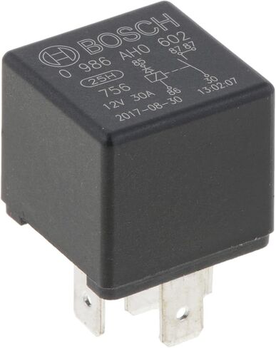 Bosch 0986AH0602 Mini Relay 12V 20A, 2x87, IP5K4, Operating Temperature from -40 Degree to 100 Degree C, 5 Pin Relay in Saudi Arabia