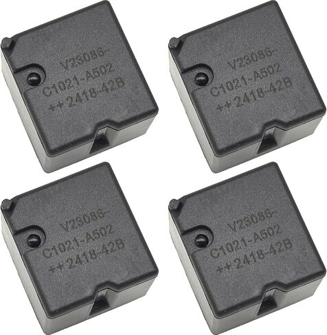 4-Pack V23086-C1021-A502 Relay-30A 12VDC 4-Pin SPST Automotive Relay-متوافق مع Select BMW X5/X3/3 Series-Fixes P069E فشل مروحة ووقود في الوقود (استبدال Omron G8WX-CV) in Saudi Arabia