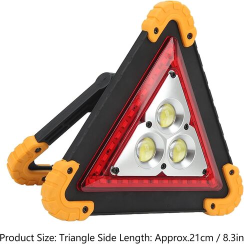 Triangles Safety Triangles DOT معتمدة ، طريق مثلث تحذير السيارات ، طريق الطوارئ طريق مع عطل محمول إصلاح وظيفي متعدد الوظائف من أجل السلامة الجانبية ، انهيار السيارة in Kuwait