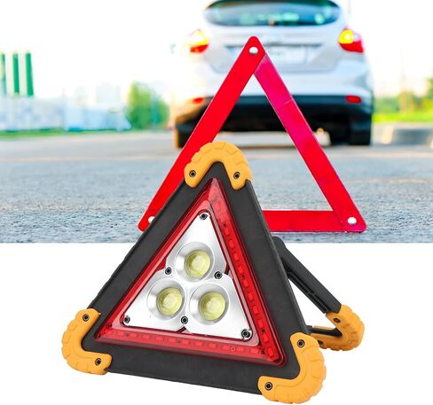 Triangles Safety Triangles DOT معتمدة ، طريق مثلث تحذير السيارات ، طريق الطوارئ طريق مع عطل محمول إصلاح وظيفي متعدد الوظائف من أجل السلامة الجانبية ، انهيار السيارة in Kuwait